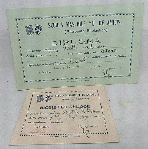 Diploma biglietto lode - e,