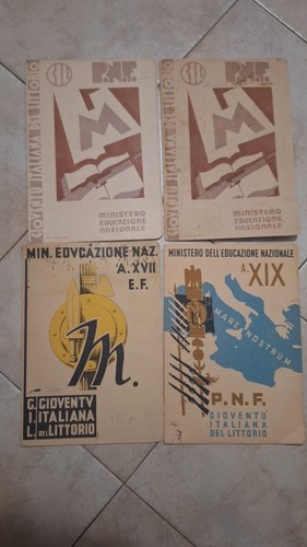 Lotto pagelle epoca fascista - lotto,