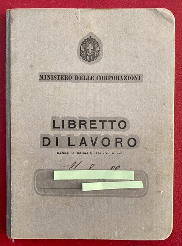 Libretto lavoro epoca - libretto,