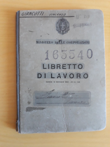 Libretto lavoro epoca - libretto, di