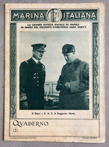 Quaderno marina italiana duce - marina,