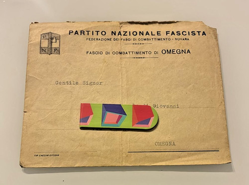 Busta intestata pnf omegna - intestata,