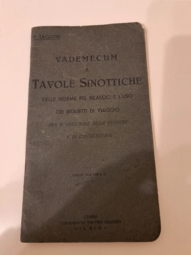 Raro vademecum ferrovie 1939 - vademecum,