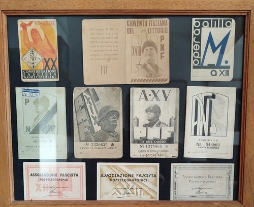 Lotto tessere epoca fascista