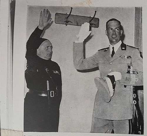 Foto epoca saluto fascista - d'epoca, a