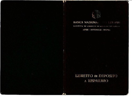 Libretto risparmio bnl 1940 - risparmio,